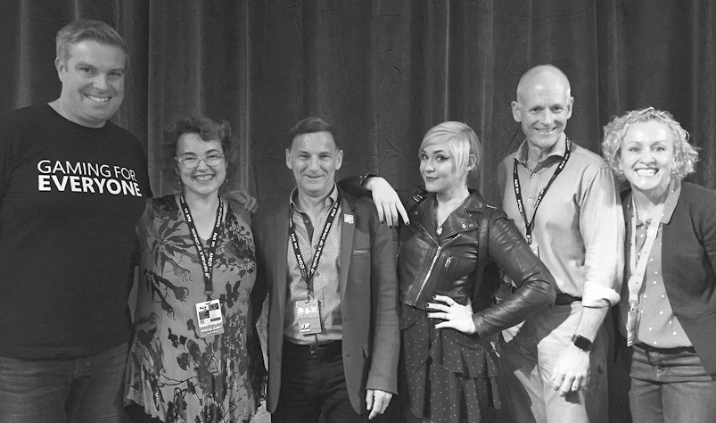 Photo of Dave McCarthy, Margaret Anderson, Ron Curry, Ella Lowgren, Jeff Brand and Raelene Knowles at PAX